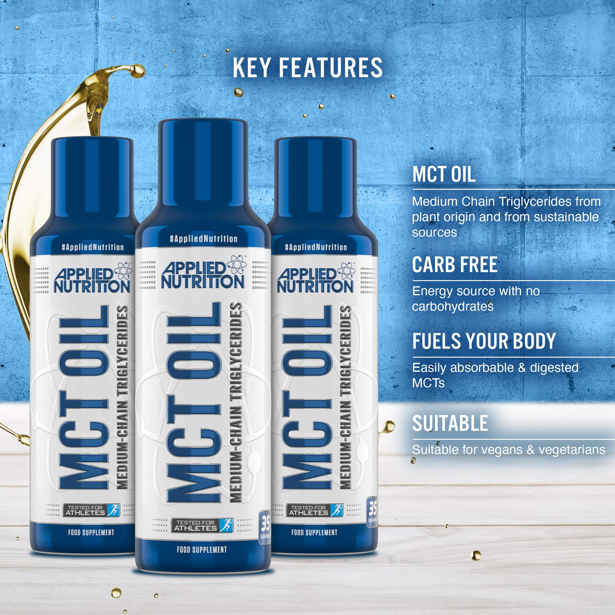 Applied Nutrition MCT Oil - 490ml - MCT Oil