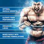 Muscular man lifting weights with applied nutrition d-aspartic for boosting testosterone levels