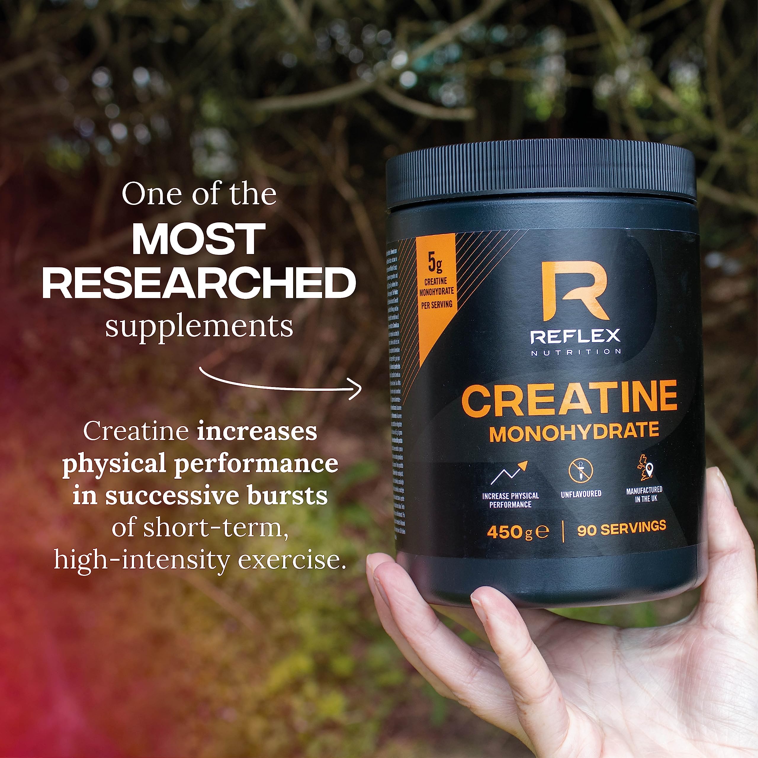 Reflex Nutrition Creatine Monohydrate - 450g / Unflavoured - Creatine Powder