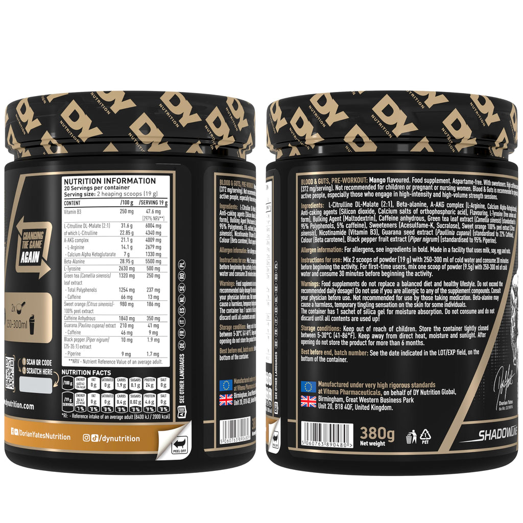 DY Nutrition Blood And Guts 380g