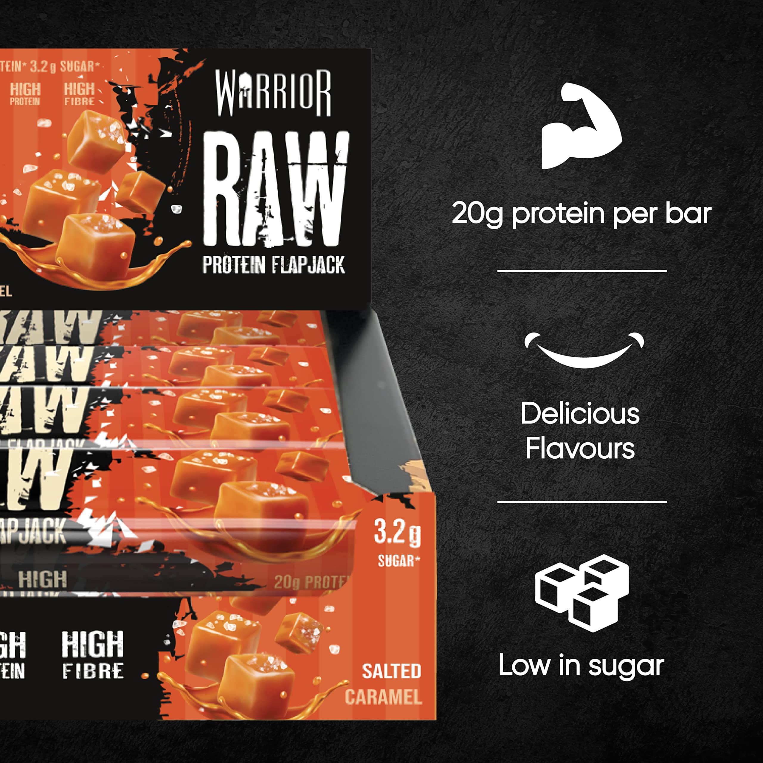 Warrior Raw Protein Flapjack - Protein Flapjacks
