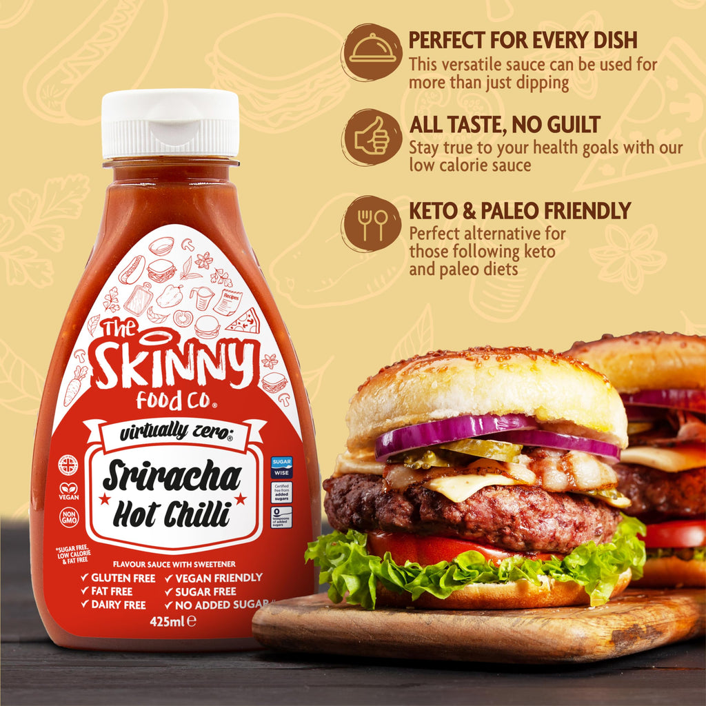 The Skinny Food Co Zero Calorie Sauce - 425ml / Sriracha - Sauces & Syrups