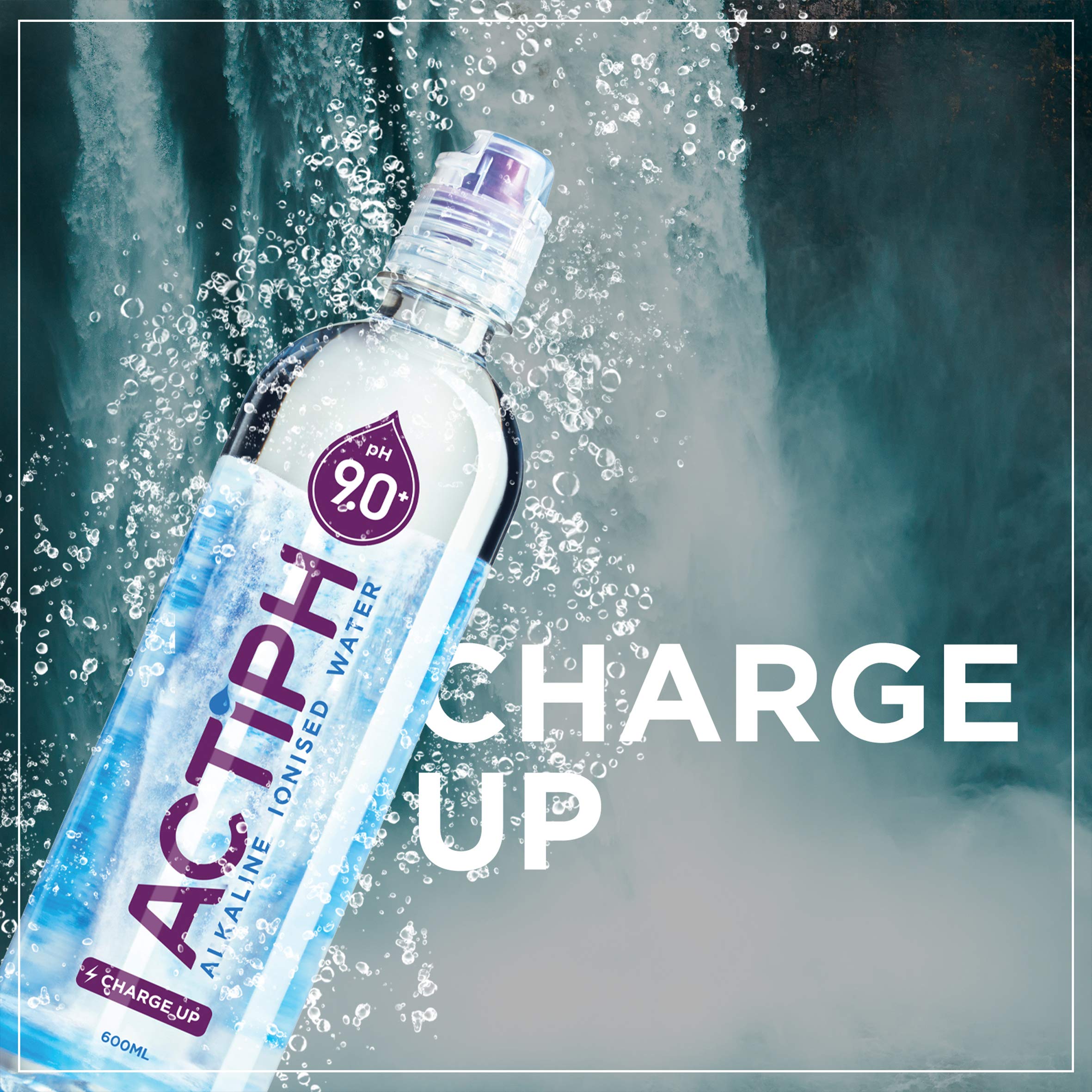 Actiph Alkaline Ionised Water - 12x600ml - Water