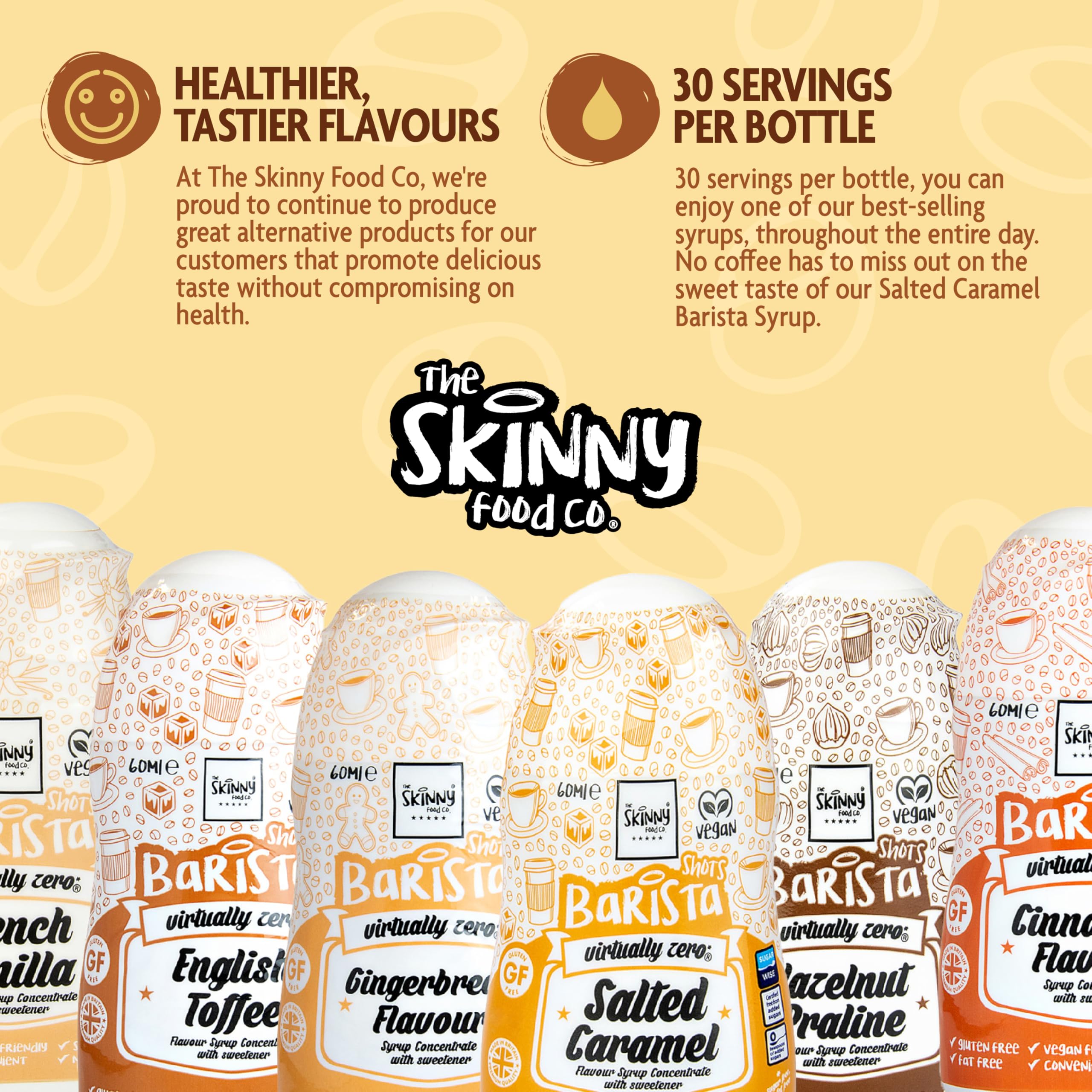 The Skinny Food Co Sugar Free Coffee Shots - Low Calorie Sauce
