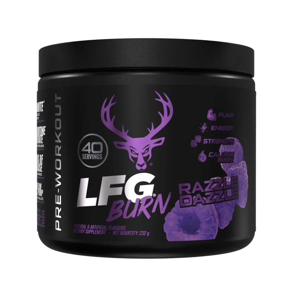 Bucked UP LFG RAZZI DAZZI pre-workout with Himalayan rock salt and L-carnitine tartrate