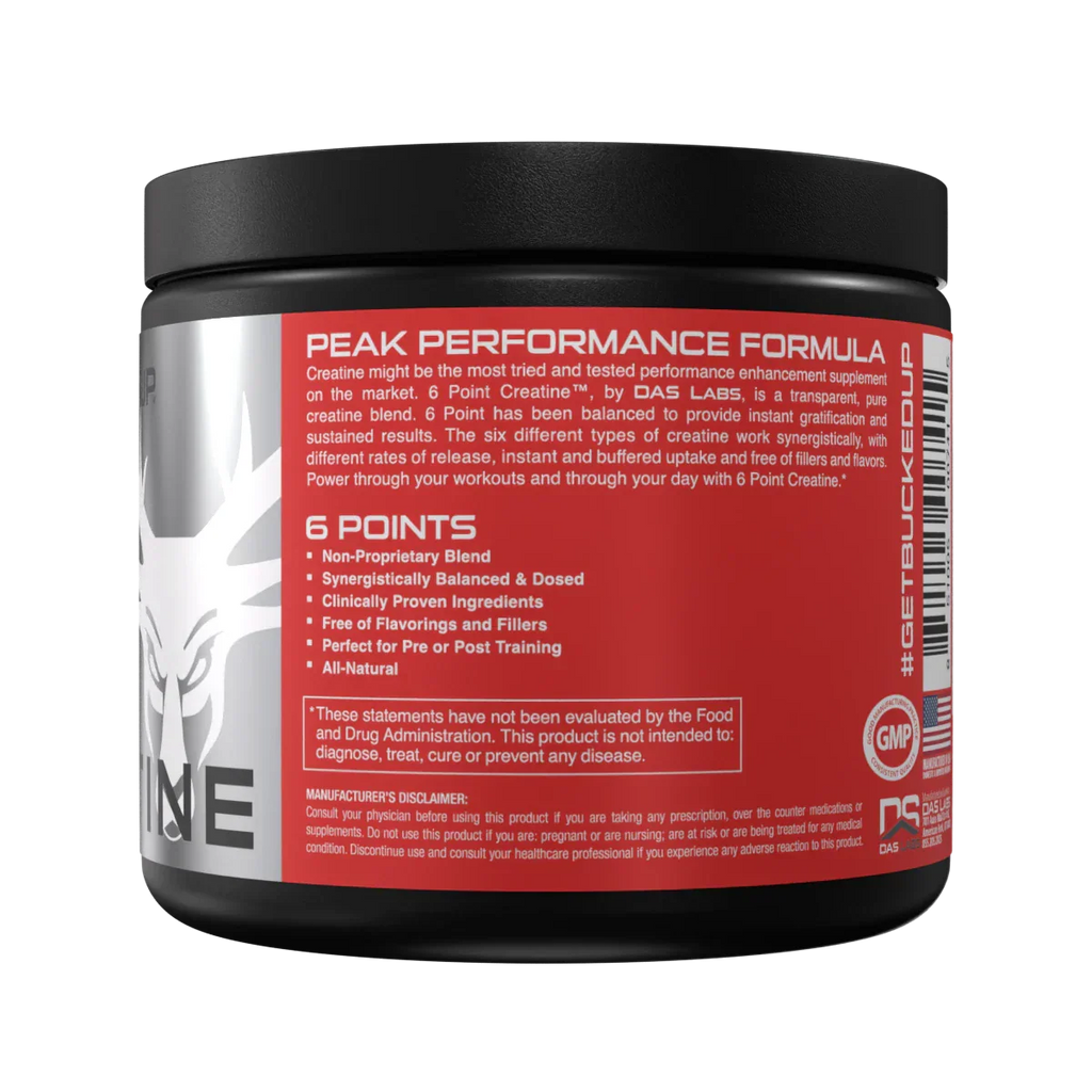 Bucked Up Bucked Up 6 Point Creatine - 175.5g / Unflavored - Creatine Powder