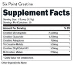 Bucked Up Bucked Up 6 Point Creatine - 175.5g / Unflavored - Creatine Powder