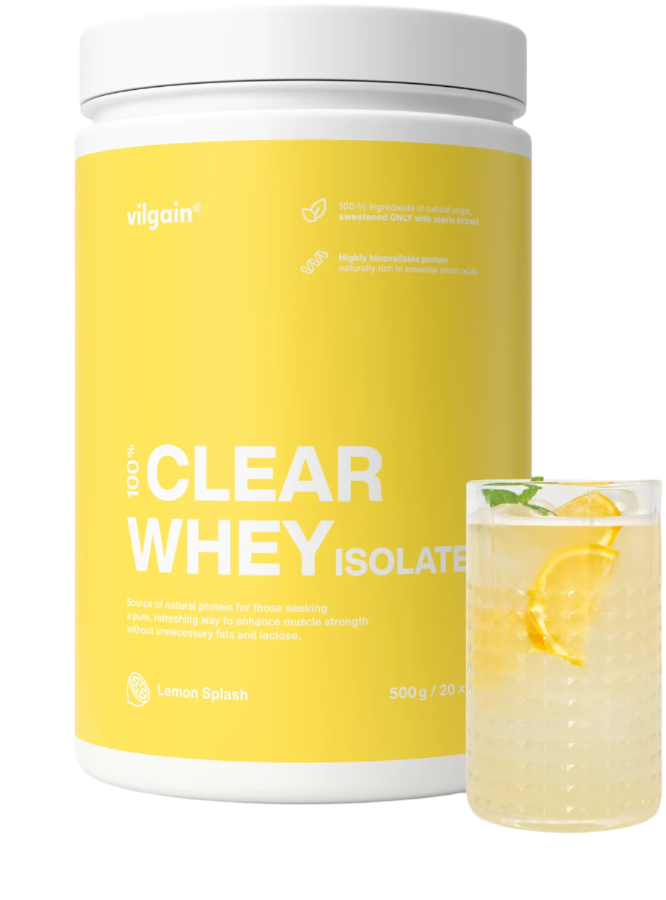 Vilgain Clear Whey Isolate - 500g / Lemon Splash - Whey Proteins