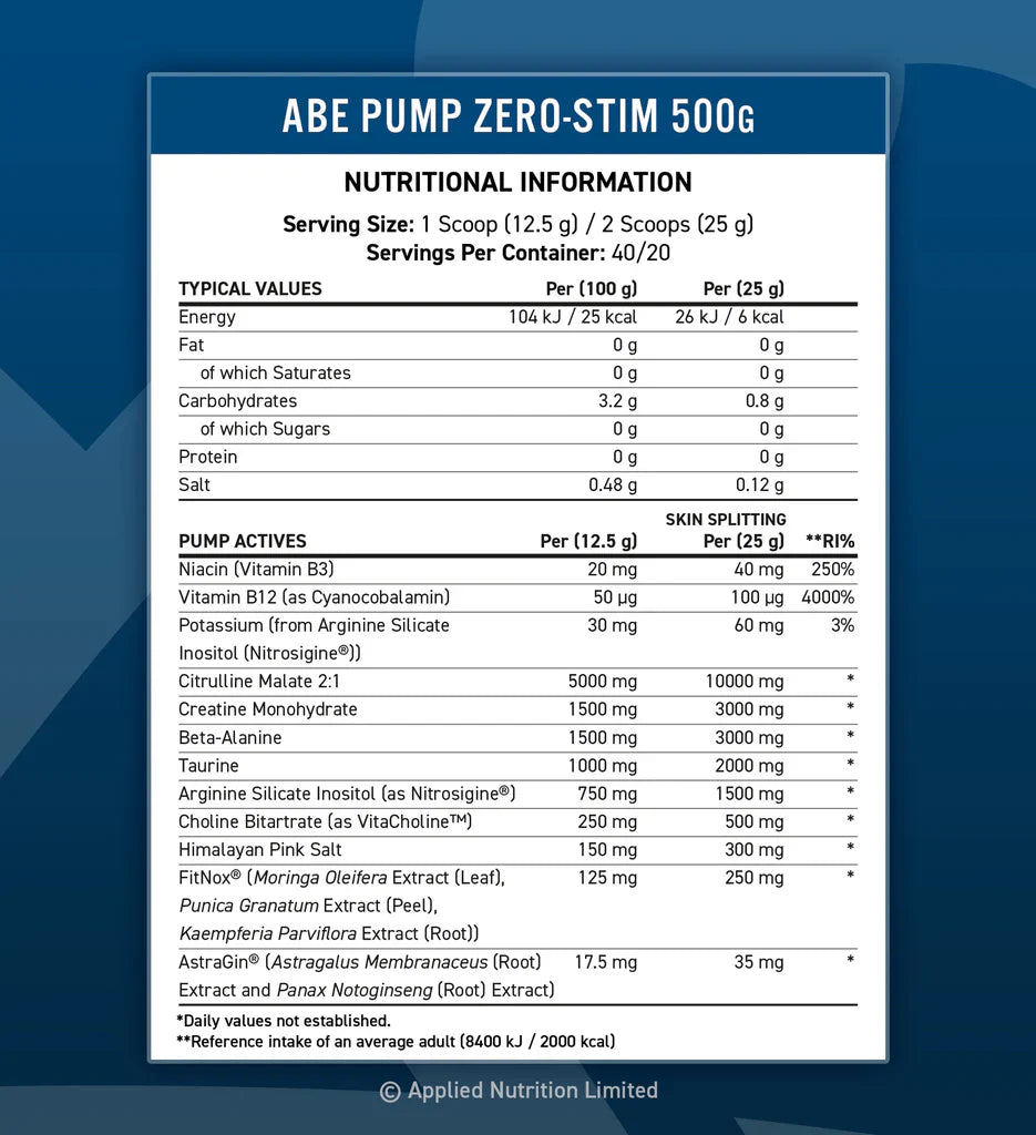 Applied Nutrition ABE (All Black Everything) PUMP Pre-Workout - Pre-Workout Powder