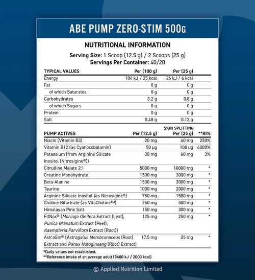 Applied Nutrition ABE (All Black Everything) PUMP Pre-Workout - Pre-Workout Powder