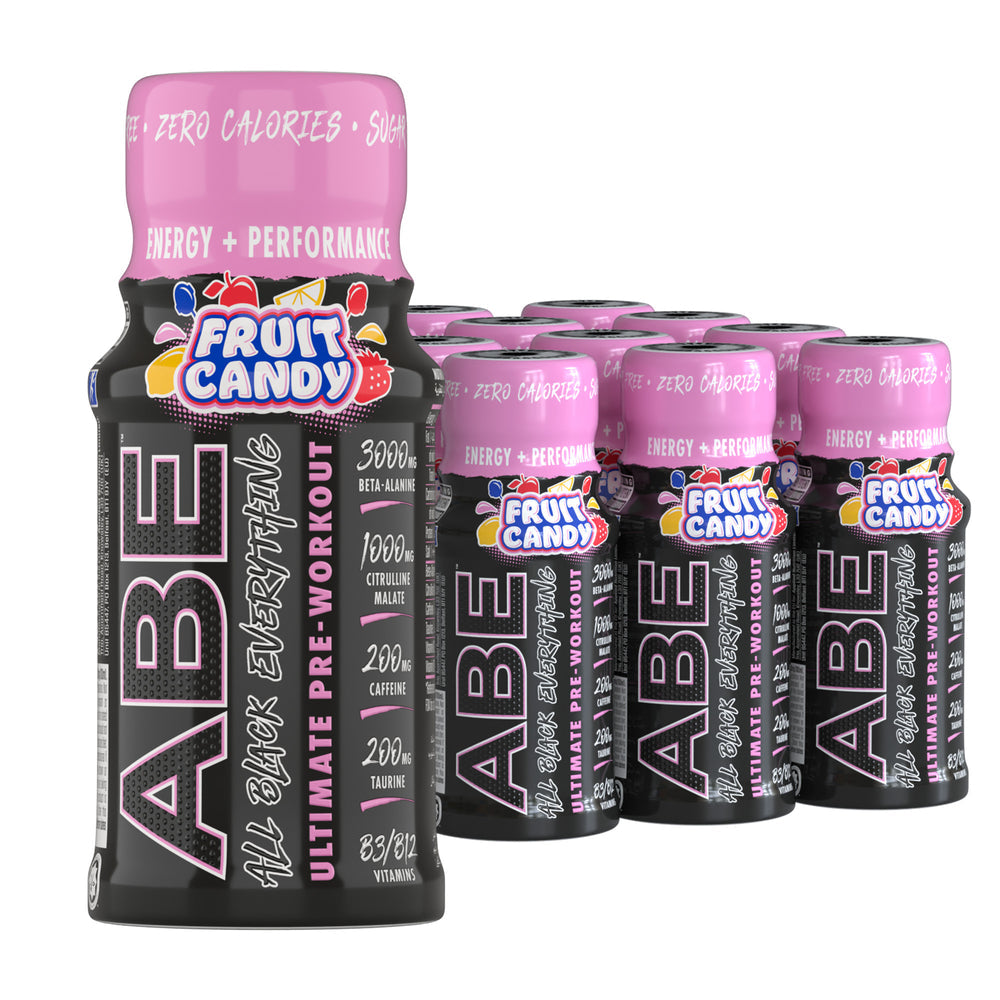 Applied Nutrition ABE (All Black Everything) Shots - 12x60ml / Fruit Candy - British Brands