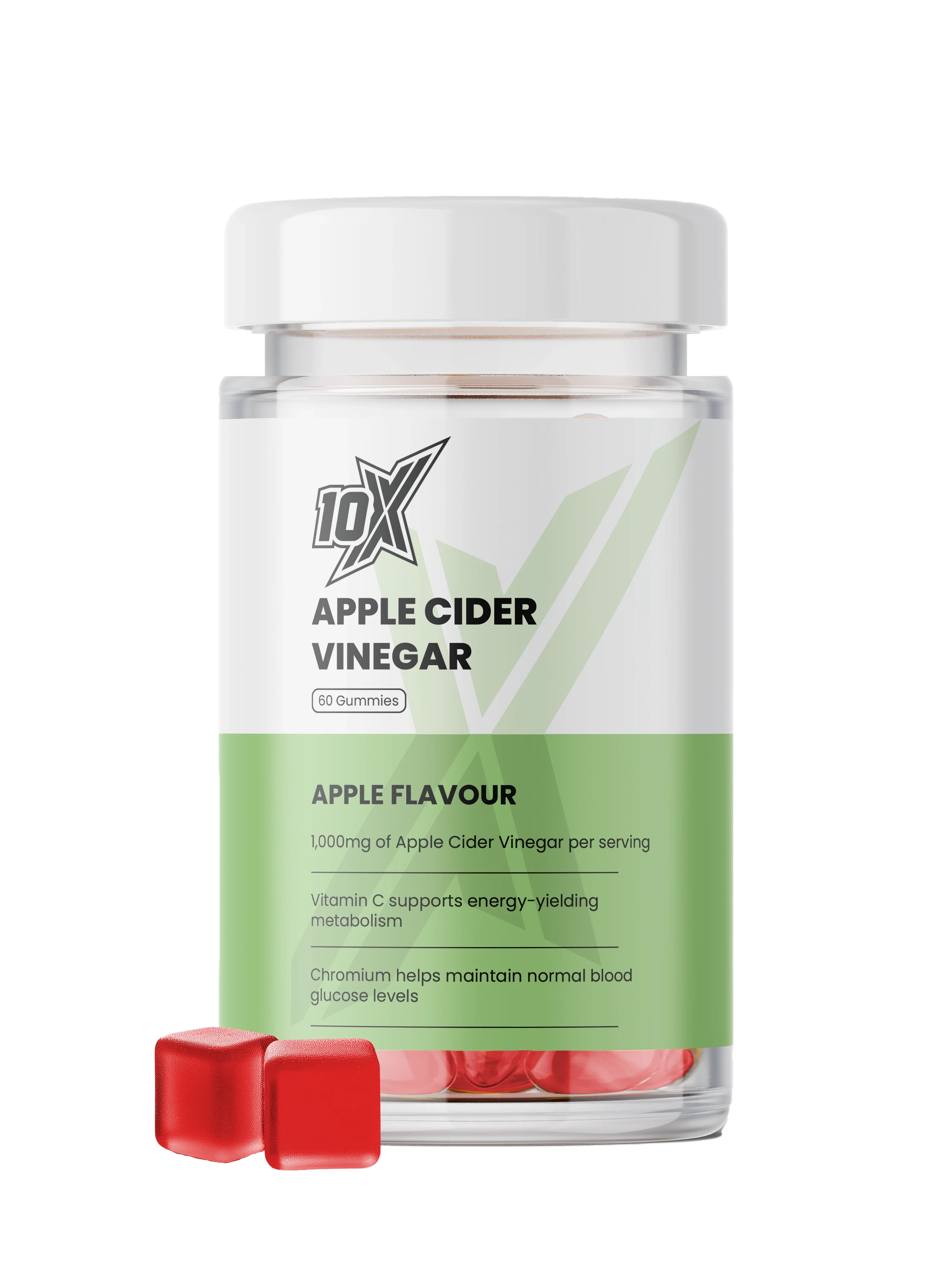 10X Athletic Apple Cider Vinegar Gummies 60Softgels