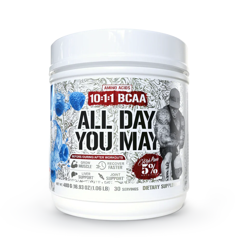 Rich Piana 5% Nutrition All Day You May Legendary Series Amino Acids Powder
