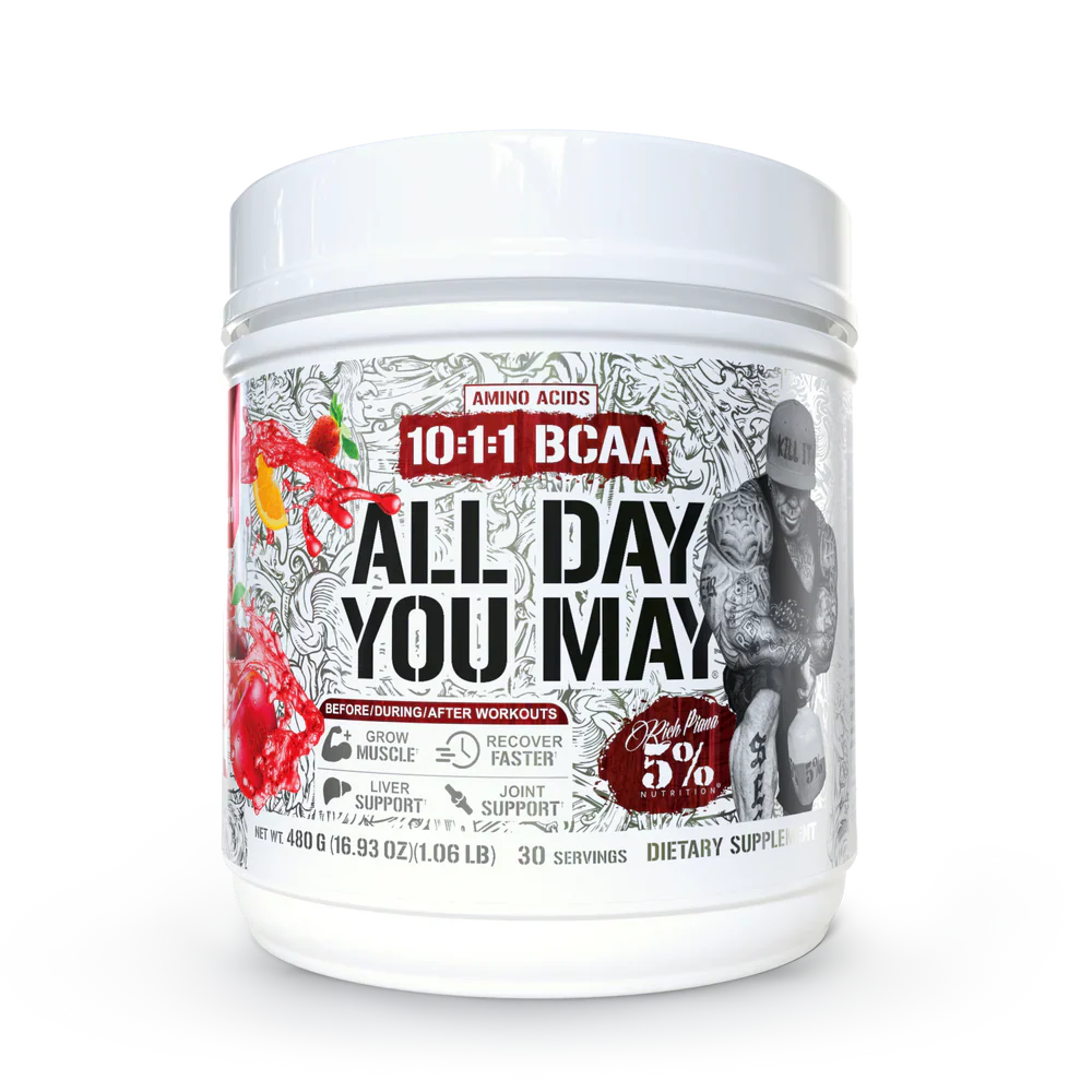 Rich Piana 5% Nutrition All Day You May Legendary Series Amino Acids Powder