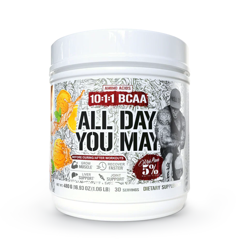 Rich Piana 5% Nutrition All Day You May Legendary Series 465g / Mango Pineapple Amino Acids Powder