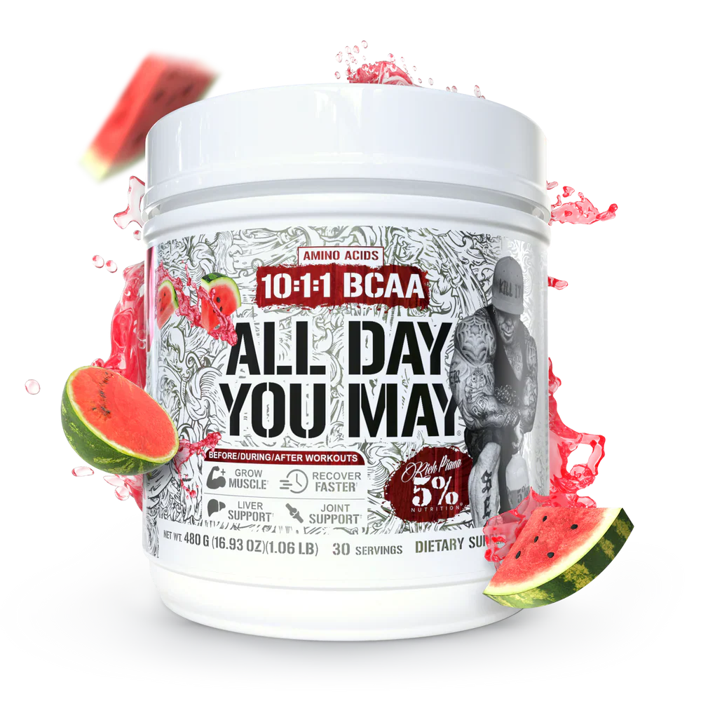 Rich Piana 5% Nutrition All Day You May Legendary Series 465g / Watermelon Amino Acids Powder