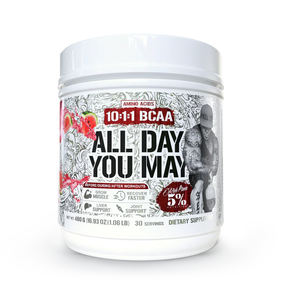 Rich Piana 5% Nutrition All Day You May Legendary Series Amino Acids Powder