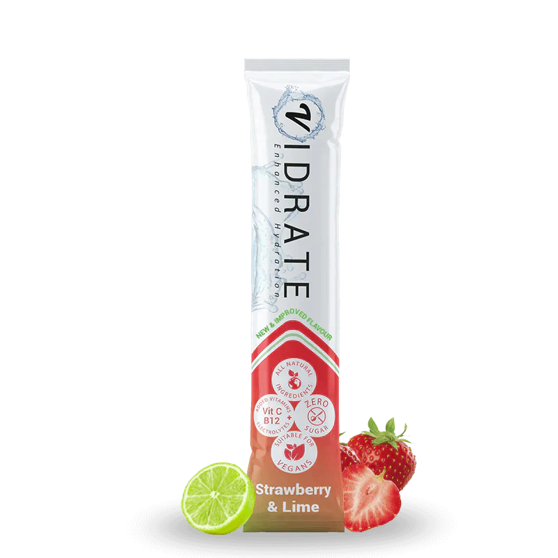 Vidrate Hydration Powder 10x3g - 10x5g / Strawberry & Lime - Hydration Powder
