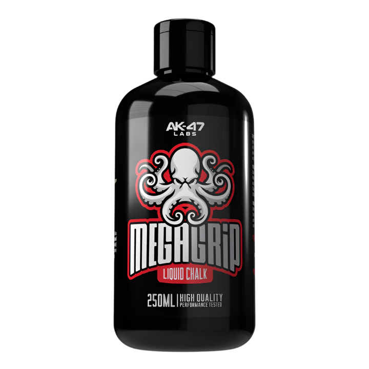 AK-47 Labs Mega Grip Liquid Chalk 250ml for better grip during workouts