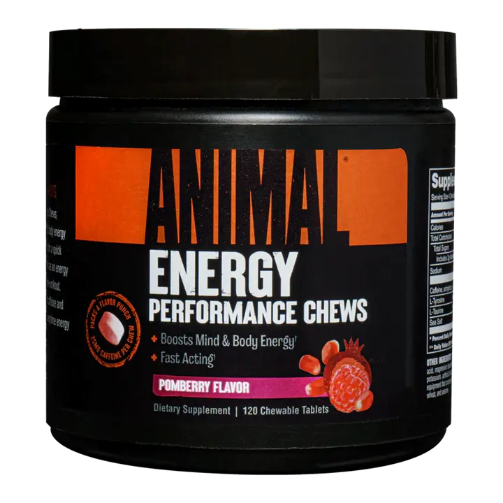 Animal Energy Chews 120Tabs Tropical Mango - MyGymSupplements