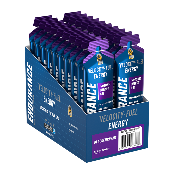 Applied Nutrition Endurance Velocity Energy Gel - 20x60g / Blackcurrant - Energy Gels