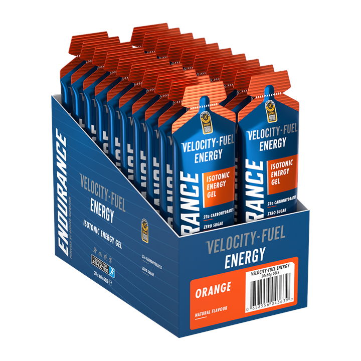 Applied Nutrition Endurance Velocity Energy Gel - 20x60g / Orange - Energy Gels