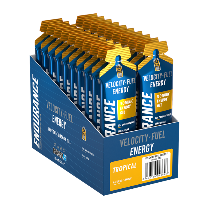 Applied Nutrition Endurance Velocity Energy Gel - 20x60g / Tropical - Energy Gels