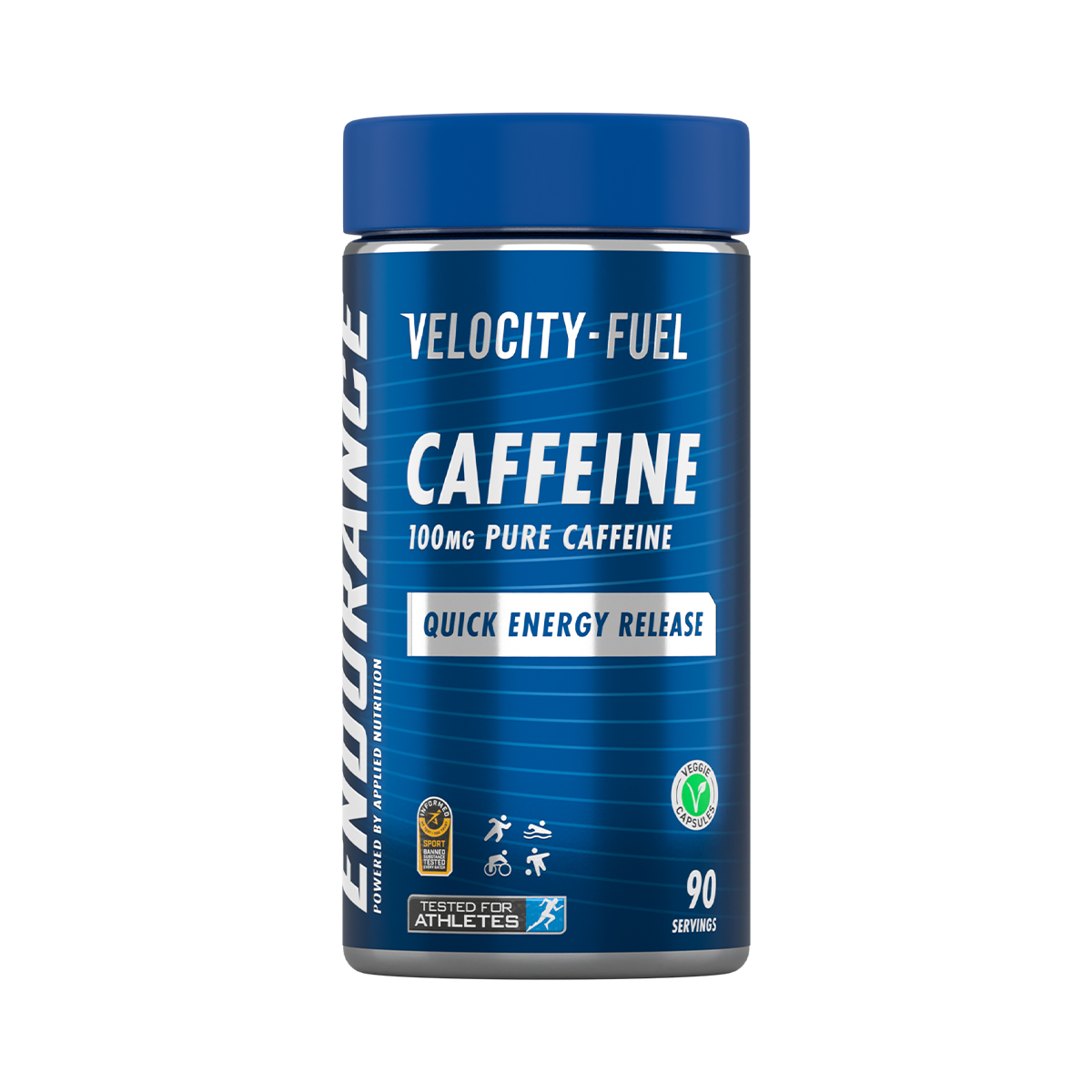 Applied Nutrition Endurance Pure Caffeine 90 Servings of 100mg