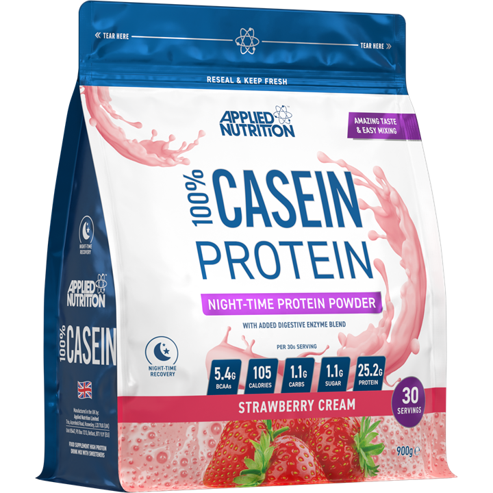 Applied Nutrition Casein - 900g / Strawberry & Cream - Micellar Casein Protein Powder