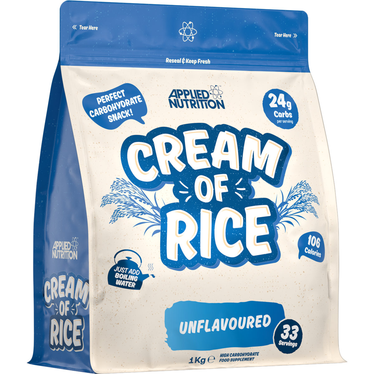 Applied Nutrition Cream Of Rice - 1kg / Unflavoured - Cream of Rice Powder
