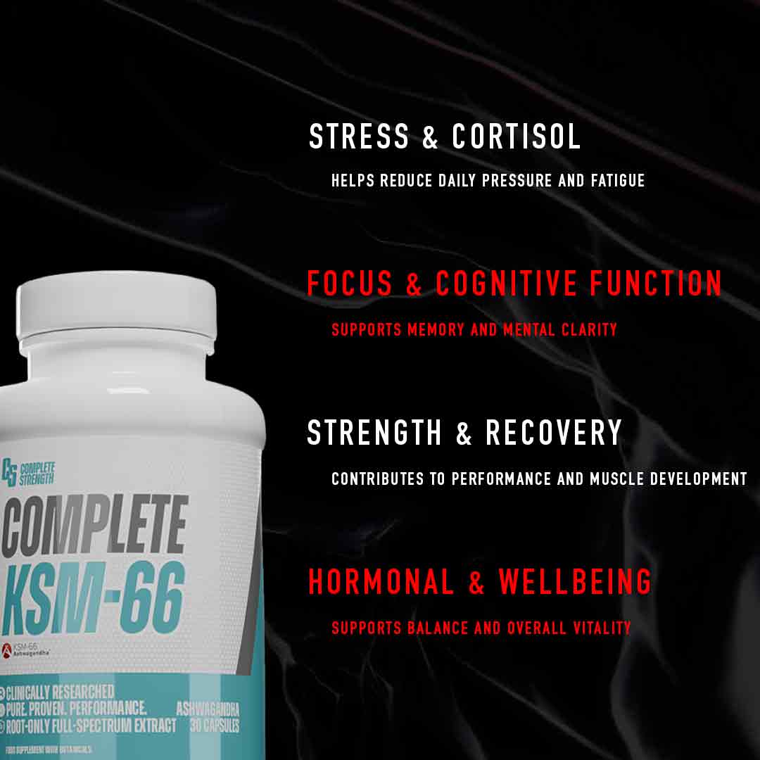 Complete Strength KSM66 Ashwagandha 30 Capsules