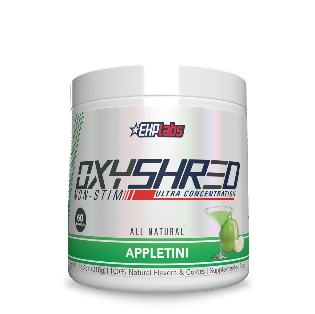 Appletini flavored EHP Labs OxyShred Non-Stim for fat loss and energy boost