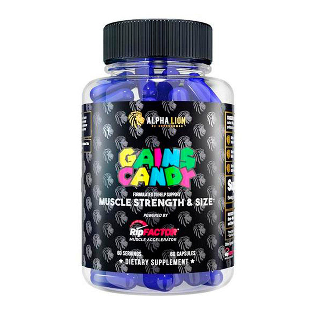 Alpha Lion Gains Candy RipFactor - 60 Caps - Muscle Growth Accelerator Capsules