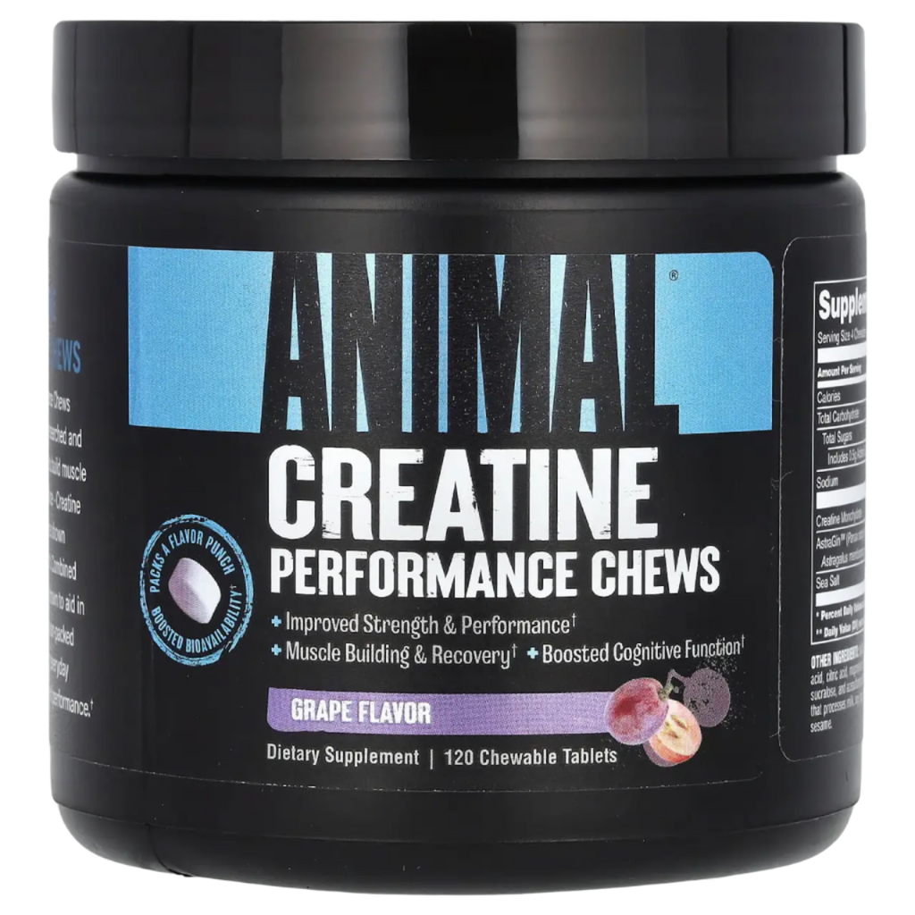 Animal Creatine Chews - 120 Tabs / Grape - Creatine Chews