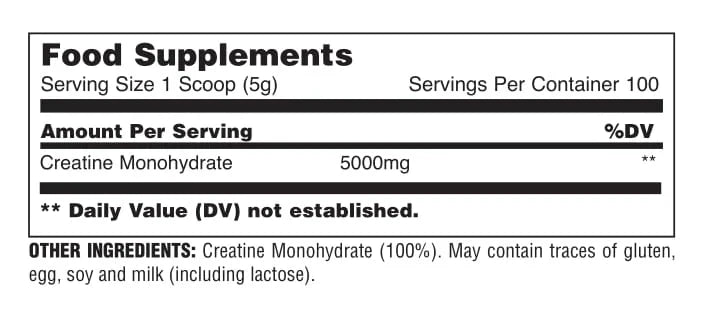 Animal Creatine Powder - 500g - Creatine Powder