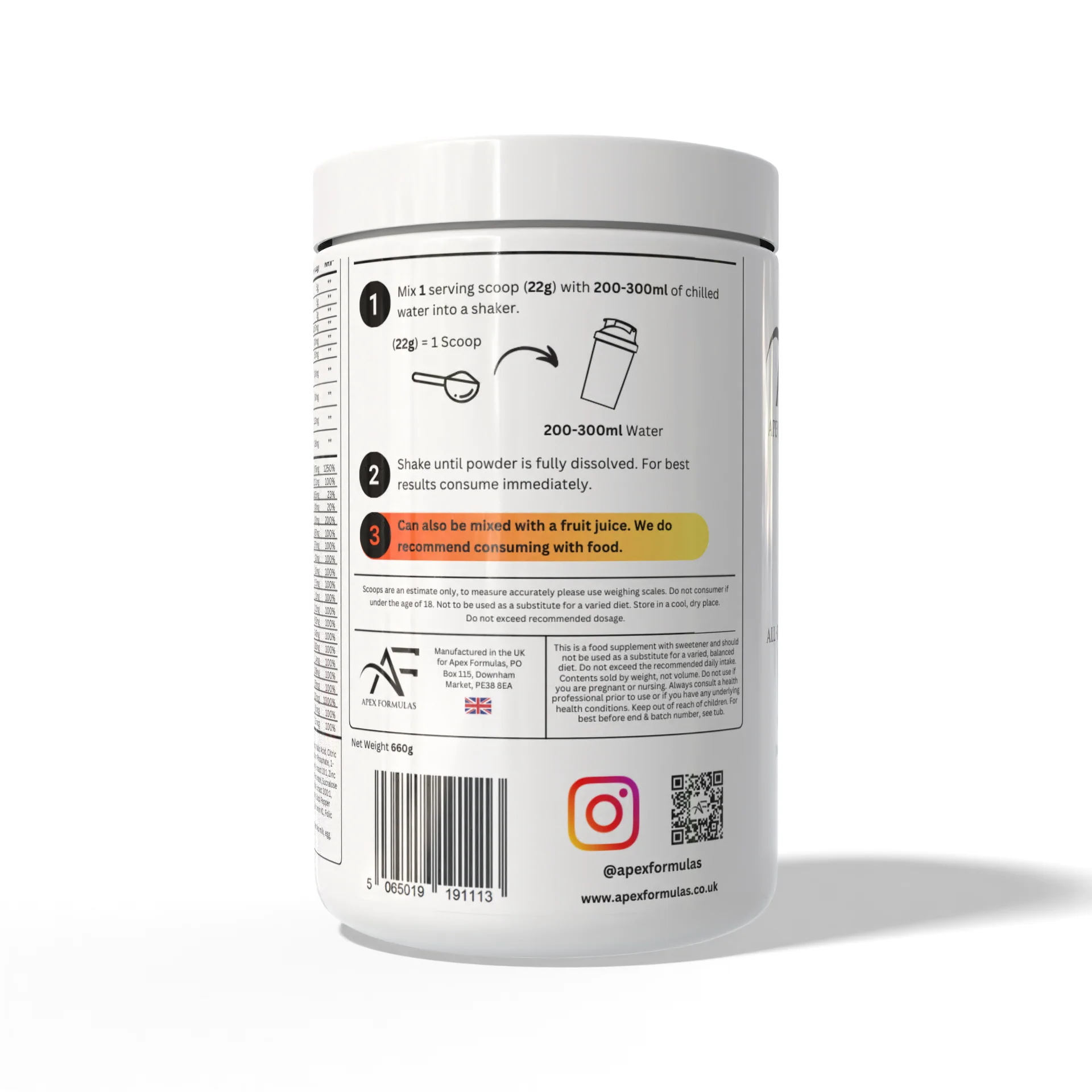 Apex Formulas Morning Ritual 660g