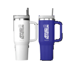 Applied Nutrition Cooler with large capacity insulated tumblers in white and blue