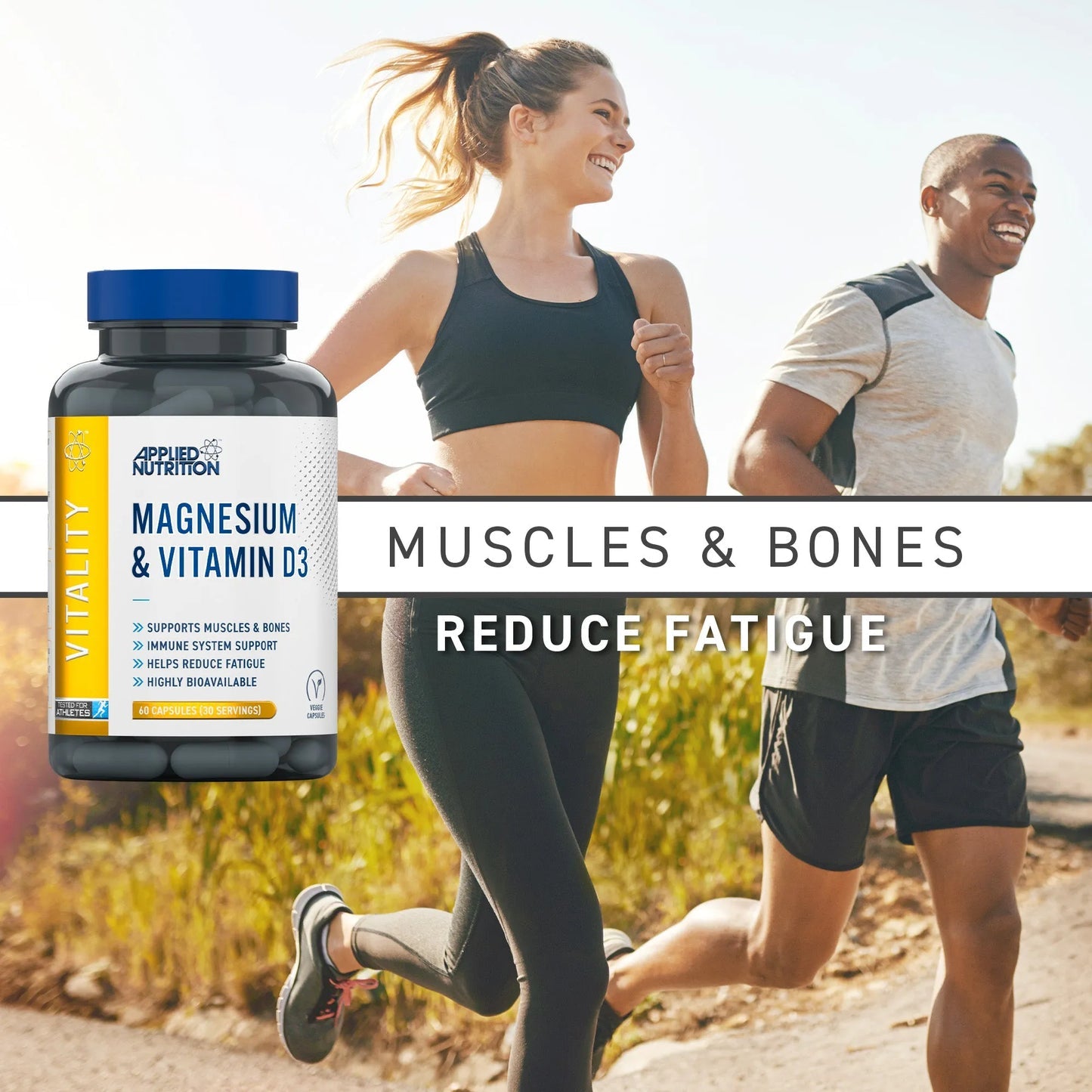 Applied Nutrition VITALITY Magnesium + D3 60 Caps