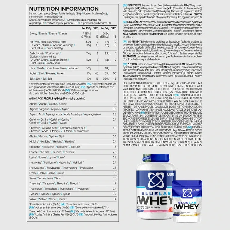 USN Blue Lab Whey - Whey Protein Powder