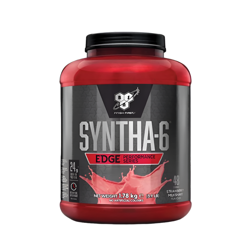 BSN Syntha-6 Edge - 1.87kg / Strawberry - Protein Blend Powder (Whey Protein Concentrate Whey Protein Isolate Calcium