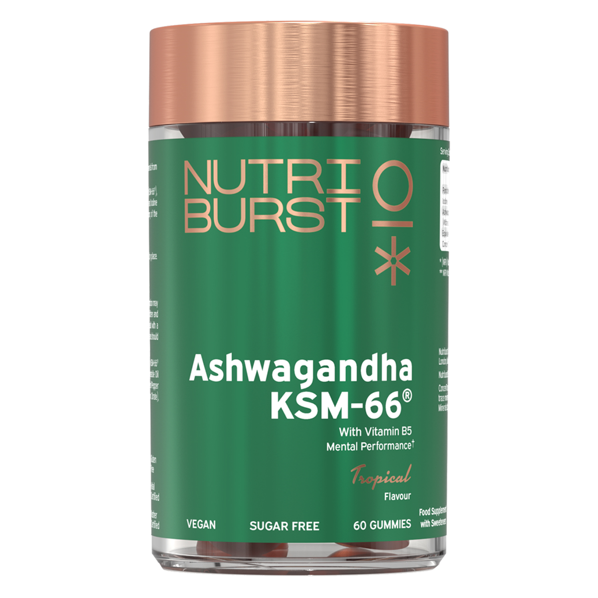 Nutriburst Ashwagandha KSM-66 2 - 60 Gummies / Tropical - Ashwagandha Gummies