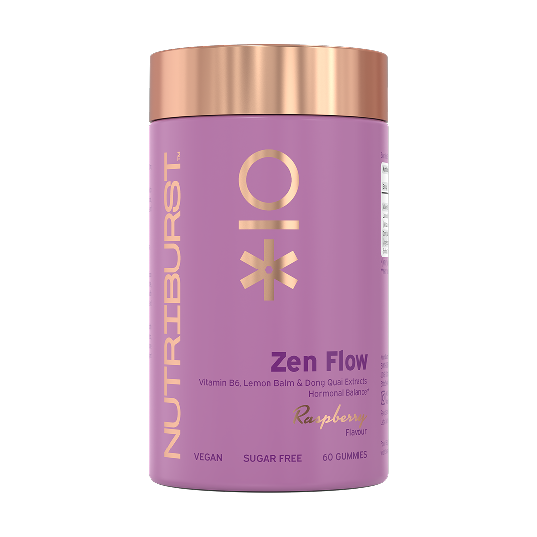 Nutriburst Zen Flo - 60 Gummies / Raspberry - Vitamin B6 Gummies