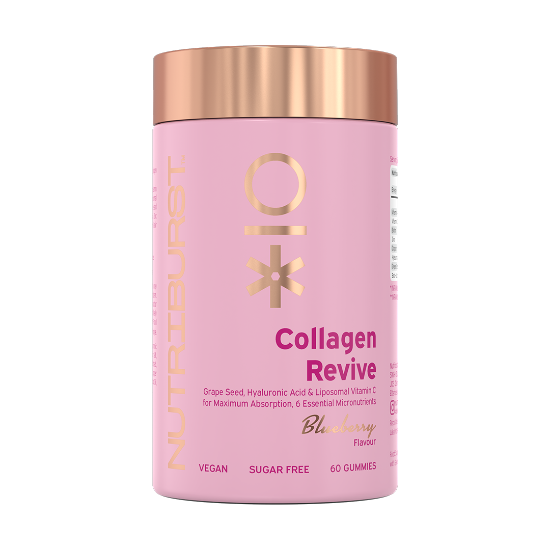 Nutriburst Collagen Revive - 60 Gummies / Blueberry - Vegan Collagen Gummies