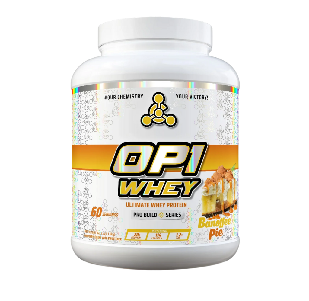 Chemical Warfare OP1 Whey - 1.8kg / Banoffee Pie - Whey Protein Powder