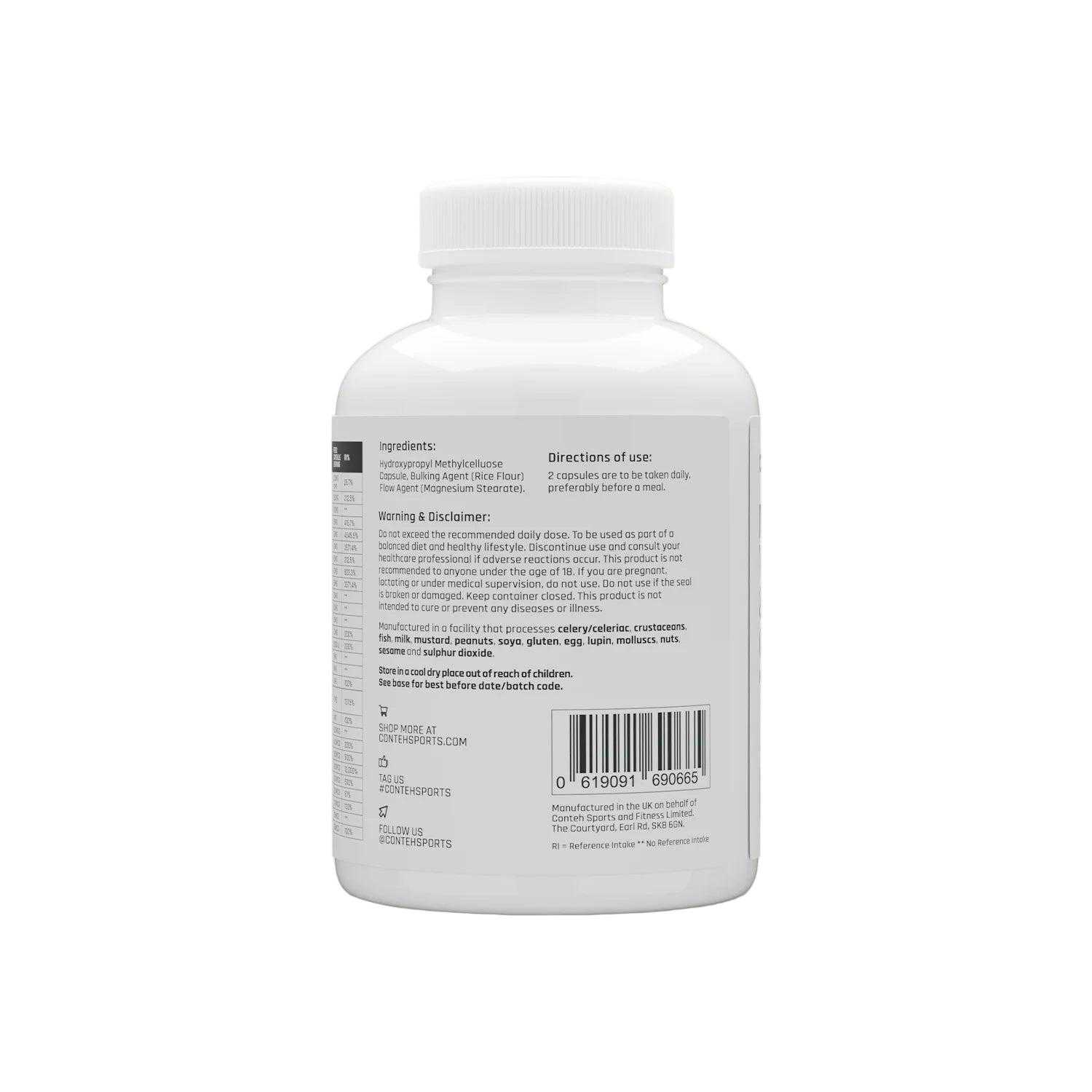 Conteh Sports Multi-Vitamin and Mineral Complete 180 Caps