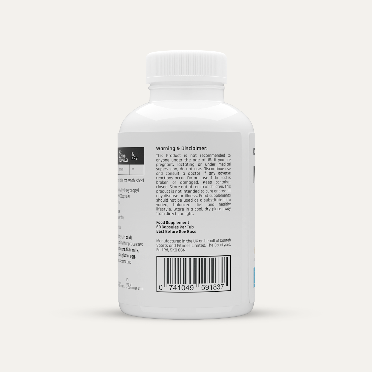 Conteh Sports Nattokinase (ules) - 60 Caps - Cognitive Support Capsules