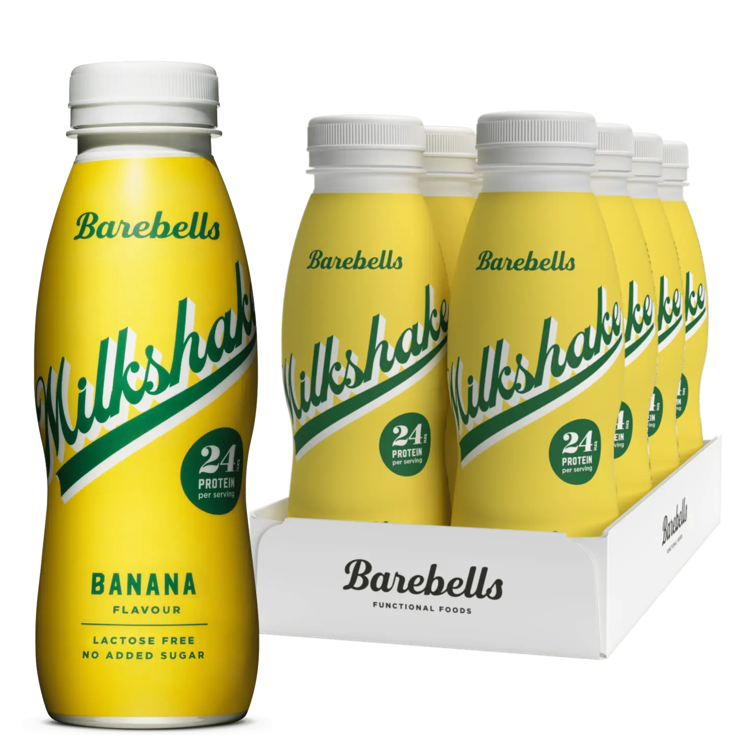 Barebells Milkshake - 8x330ml / Banana - Whey Protein Ready-to-Drinks