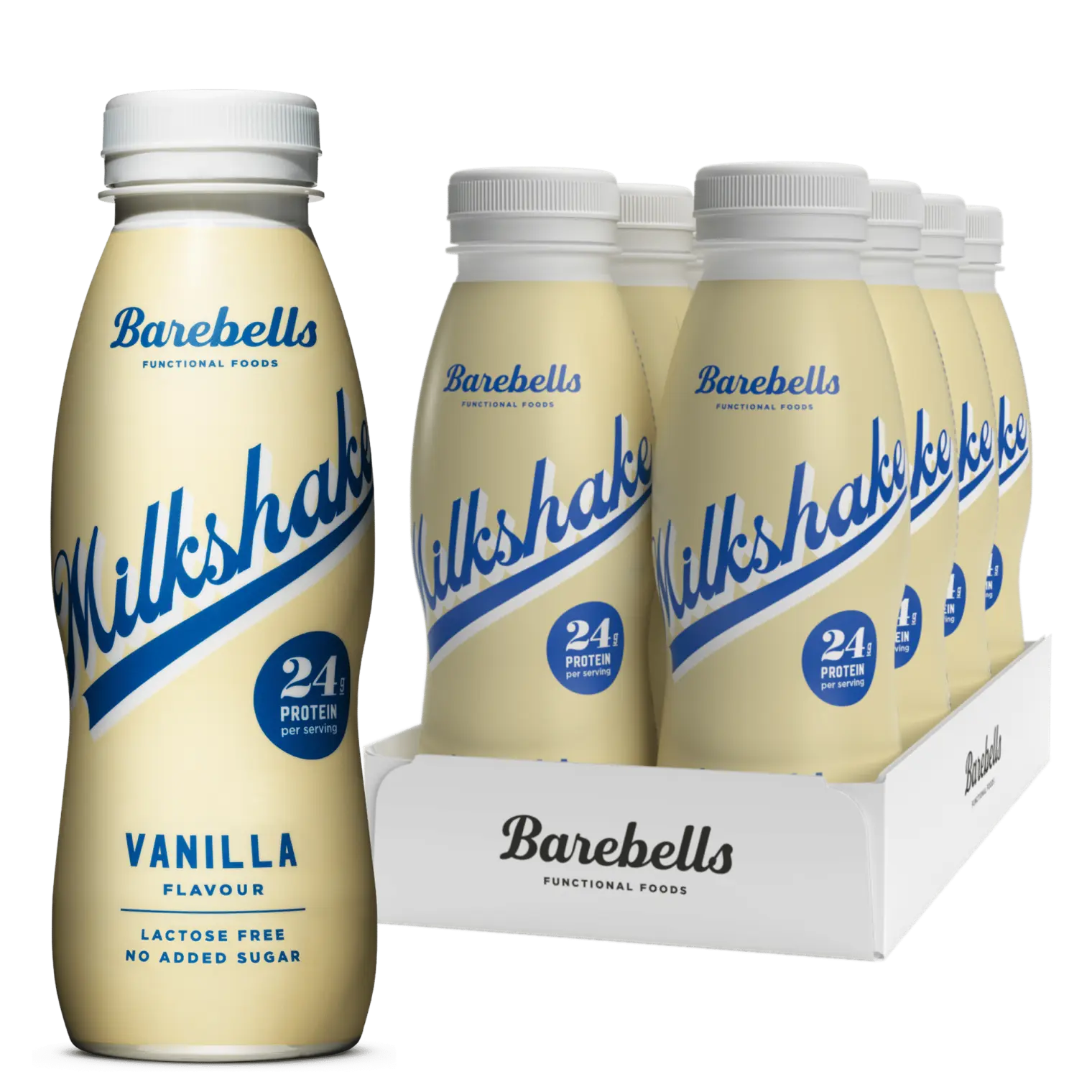Barebells Milkshake - 8x330ml / Vanilla - Whey Protein Ready-to-Drinks