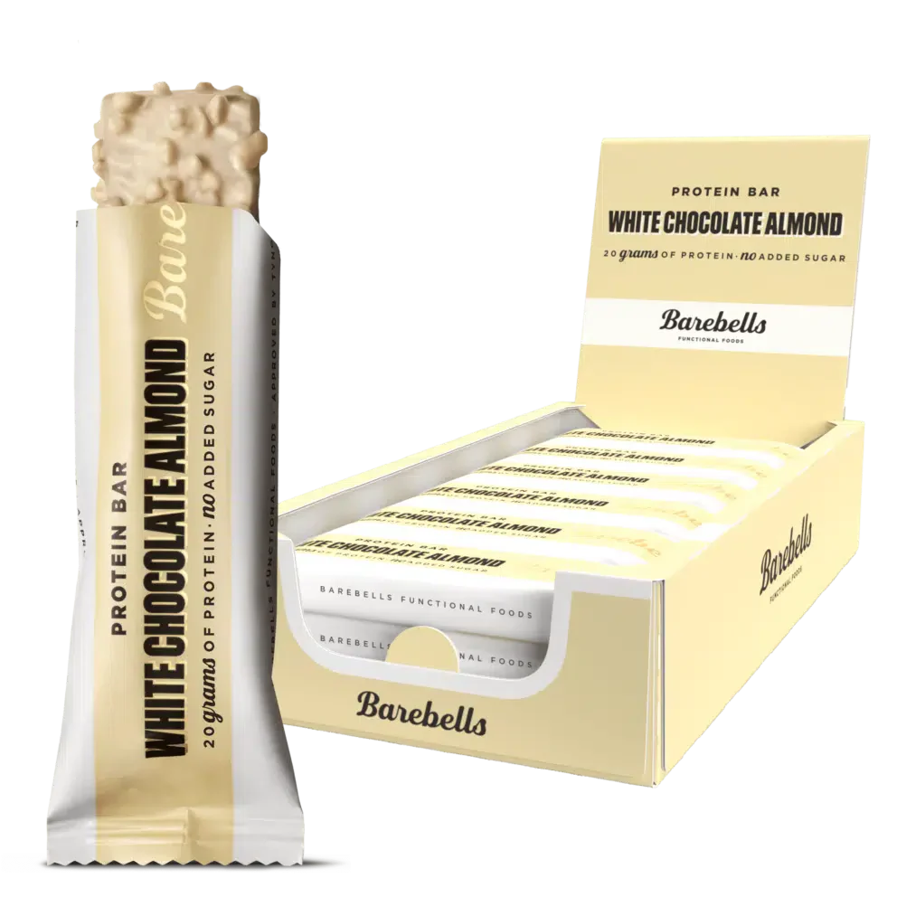 Barebells Protein Bar - 12x55g / White Chocolate Almond - Protein Bars