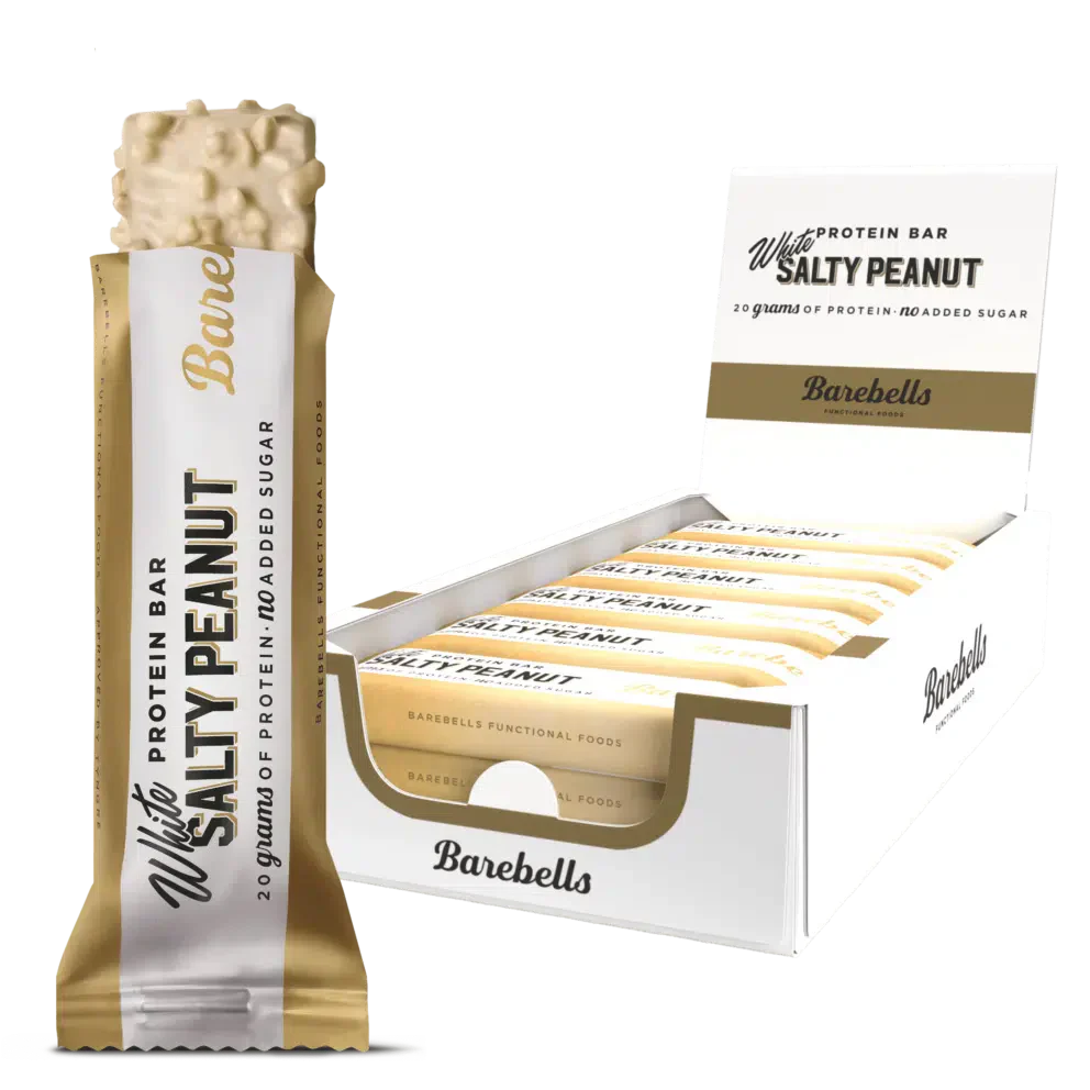 Barebells Protein Bar - 12x55g / White Chocolate Salty Peanut - Protein Bars